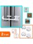 Bebek Çocuk Çekmece ve Dolap Raylı Koruma Kilidi + Çocuk Koruma Priz Kapağı 4 Adet - 2li Set W4D3R8 1
