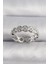 Bfs Pirinç Gümüş Renk Beyaz Sedefli Yonca Model Kadın Yüzük 1