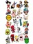 Karışık Anime Karakterler Telefon Laptop Notebook Tablet Defter Matara Stiker Etiket ST7115 1
