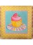 Duvar Panosu 40*40 Cup Cake Muffin Motifli Duvar Süsü 3