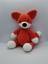 Amigurumi Kurnaz Tilki Oyuncak El Yapımı Örme Kadife İp 35 cm 1