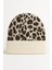Kadın Yumuşacık Leopar Desenli Akrilik Kumaş Saçaklı Tüylü Bere – Sıcak Tutucu Kışlık Şapka 1