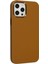 Ieg iPhone 12 Pro Max Kılıf Asya Deri Silikon - Kahverengi 2