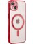 Ieg iPhone 14 Plus Kılıf Magneticsafe Lazer Silikon - Kırmızı 1