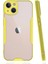Ieg iPhone 14 Plus Kılıf Platin Silikon - Sarı 1