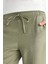 Lastikli Bel Bağcıklı Basic Düz Paça Jogger Pantolon D2573AX25SP 5