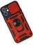 Ieg iPhone 12 Kılıf Pars Lens Yüzüklü Silikon - Kırmızı 3