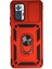 Ieg Xiaomi Redmi Note 10 Pro Kılıf Pars Lens Yüzüklü Silikon - Kırmızı 1
