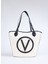 Beyaz - Siyah Kadın Omuz Çantası VBS7QO02CAN 1