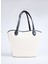 Beyaz - Siyah Kadın Omuz Çantası VBS7QO02CAN 3