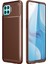 Oppo Reno 4 Lite Kılıf Auto Focus Karbon Kapak - Kahverengi 1