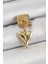 Bfs 316L Çelik Sallantılı Kalp Model Gold Renk Nomination Charm 1