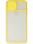 Ieg iPhone x Kılıf Palm Buzlu Kamera Sürgülü Silikon - Sarı 2