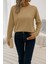 Kadın Uzun Kollu Bisiklet Yaka Viskon Bluz 5