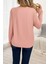 Kadın Uzun Kollu Bisiklet Yaka Viskon Bluz 4