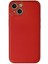 Ieg iPhone 14 Plus Kılıf Coco Deri Silikon Kapak - Kırmızı 1