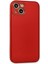 Ieg iPhone 14 Plus Kılıf Coco Deri Silikon Kapak - Kırmızı 3