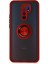 Ieg Xiaomi Redmi 9 Kılıf Montreal Yüzüklü Silikon Kapak - Kırmızı 1