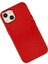Ieg iPhone 14 Plus Kılıf Asya Deri Silikon - Kırmızı 3