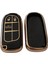 Egea Cross 500 Jeep Dodge Chrysler Uyumlu Smart Kumanda Anahtar Kılıfı Oto Anahtarlık Siyah Gold 2