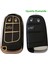 Egea Cross 500 Jeep Dodge Chrysler Uyumlu Smart Kumanda Anahtar Kılıfı Oto Anahtarlık Siyah Gold 4