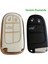 Egea Cross 500 Jeep Dodge Chrysler Uyumlu Smart Kumanda Anahtar Kılıfı Oto Anahtarlık Beyaz Gold 4