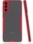 Samsung Galaxy S21 Plus Kılıf Platin Silikon - Kırmızı 1