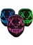 Işıklı LED Maske Parti Eğlence Maskesi Hallowen Neon Maske 3