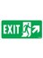 Exit Sağ Yukarı Uyarı Levhası 17,5X25 KOD:959 1