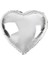 Bfs Nessiworld Kalp Şekilli Gümüş Renk Folyo Balon 45 cm 5 Adet 1