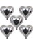 Bfs Nessiworld Kalp Şekilli Gümüş Renk Folyo Balon 45 cm 5 Adet 2