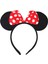 Bfs Kırmızı Fiyonklu Minnie Mouse Taç Fare Tacı Kafa Bandı 6