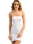 Mikropolyamid Kumaşlı Askıları Çıkabilen Straplez Kısa Elbise Altı Kombinezon - Beyaz - L 1
