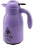1lt Içi Cam Lila - Kahve Yazılı Penguen Plastik Termos (5358) 1