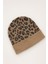 Kadın Yumuşacık Leopar Desenli Akrilik Kumaş Saçaklı Tüylü Bere – Sıcak Tutucu Kışlık Şapka 1