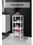 4 Katlı Beyaz Raf Kitaplık & Banyo Düzenleyicisi 100 cm 1