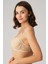 Balenli Desteksiz Dolgusuz Toparlayıcı Dantelli Küçültücü Sütyen - Ten - 90C 3