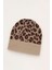 Kadın Yumuşacık Leopar Desenli Akrilik Kumaş Saçaklı Tüylü Bere – Sıcak Tutucu Kışlık Şapka 1