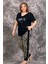 Lady Cepli Zebra Büyük Beden Bayan Pijama Takımı 2