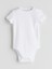 Yeni Sezon Bisiklet Yaka Basic Erkek Bebek Çıtçıtlı Bodysuit 2'li 3
