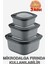 Micro Line Kare Saklama Kabı (600, 1100, 1800 Ml) (Üçlü Set) 1