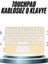 Android ve Ios Uyumlu Bluetooth Klavye Touchpad Slim Kablosuz Wifi Q Klavye 2