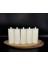 5 Adet 15 cm Krem Renk Batom LED Mum Çap 6 cm 2