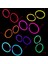 Glow Stick Parti Gözlüğü Glow Partisi Yuvarlak Şekilli Fosforlu Gözlük 6 Adet 2