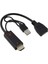 HDMI To Dp ve Usb'den Dp Kablo HDMI T O Displayport Çift Yönlü Kablo 4k*2k@60 4K*2K@30Hz ve 1080P@60Hz'e Kadar Video Çözünürlüğünü Destekler ZR841 - (Erkek - Dişi) 1
