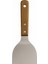 Ahşap Saplı Paslanmaz Çelik Spatula – 24CM Eğilimli Çok Amaçlı Mutfak Spatulası |, Burger, Sebze, Temizlik Için Profesyonel Metal Spatula 1