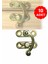 KÜÇÜK YAY GÖZÜ KANCALI KİLİT SARI 10 ADET KUTU SANDIK VE KAPAK KLİPSİ 20X24 MM 6