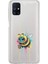 Samsung Galaxy M51 ile Uyumlu Splash Arı Tasarımlı Slimfit Şeffaf Silikon Kılıf 1