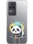 Poco F4 ile Uyumlu Splash Panda Tasarımlı Slimfit Şeffaf Silikon Kılıf 1