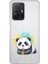 Xiaomi Mi 11T Pro ile Uyumlu Splash Panda Tasarımlı Şeffaf Silikon Kılıf 1